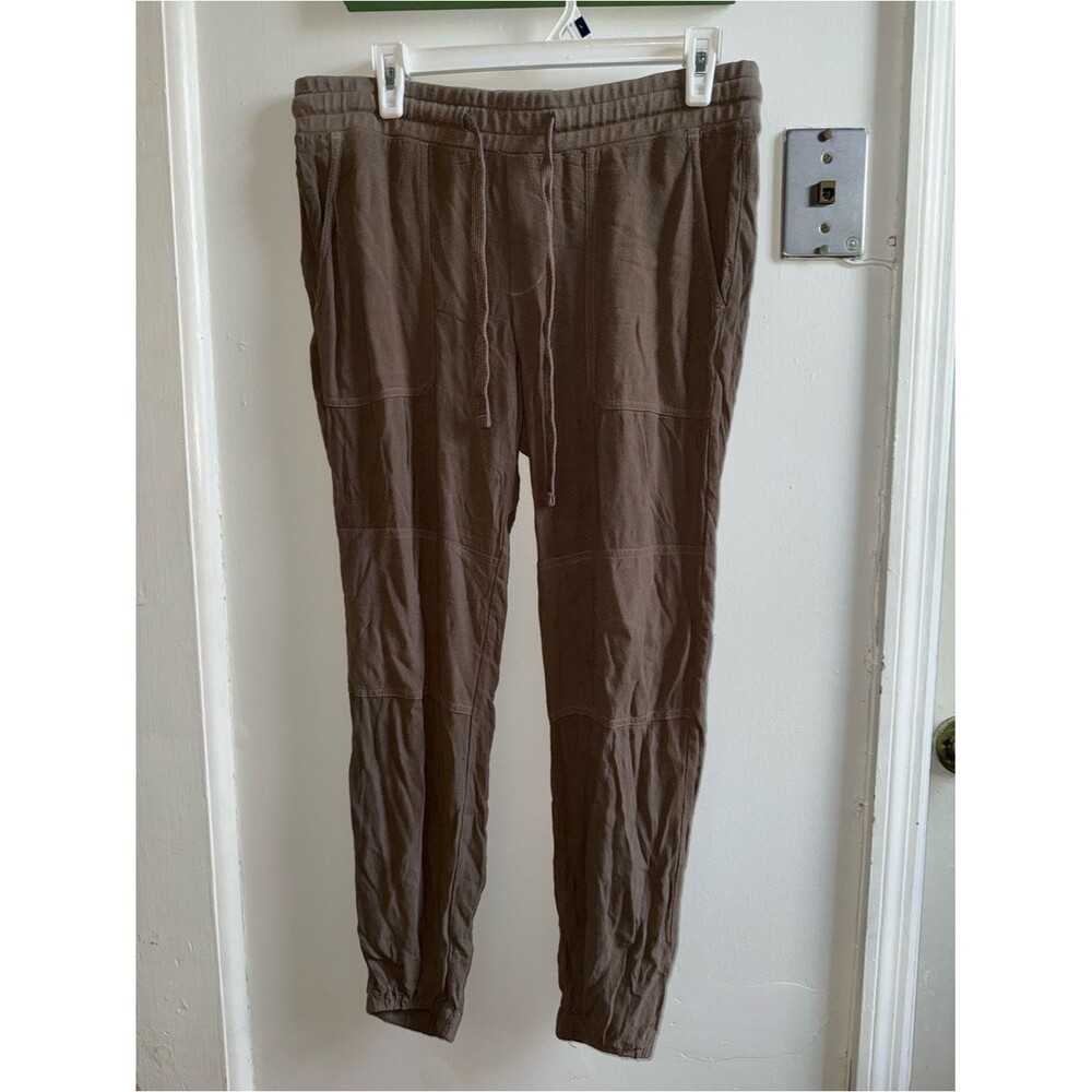 James Perse Brown Viscose Mixed Media Joggers Size 2 (Medium 4-6)